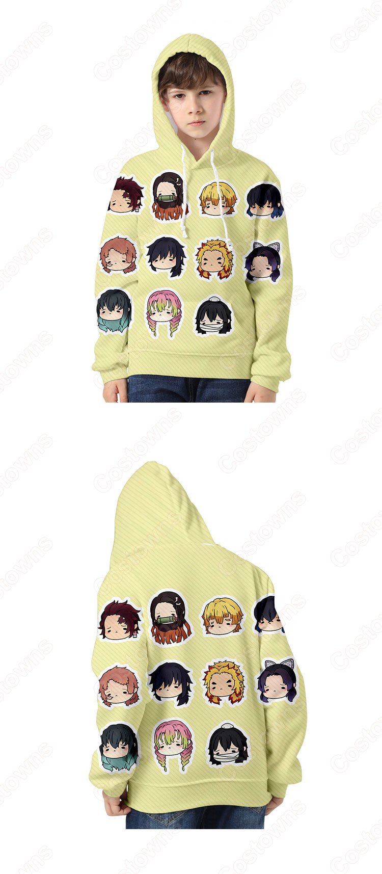 『鬼滅の刃』グッズ パーカー フード付き カジュアル スウェット アニメ 3Dプリント 長袖 大人気 可愛い 冬服 おしゃれ イベント 衣装 男女兼用 可オーダーメイド-4