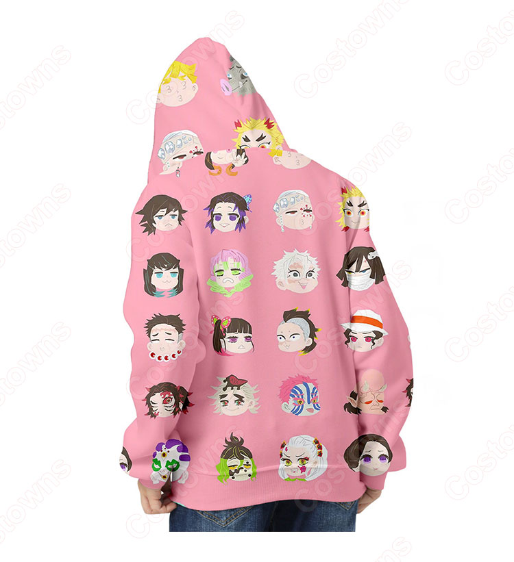 『鬼滅の刃』グッズ パーカー フード付き カジュアル スウェット アニメ 3Dプリント 長袖 大人気 可愛い 冬服 おしゃれ イベント 衣装 男女兼用 可オーダーメイド-6