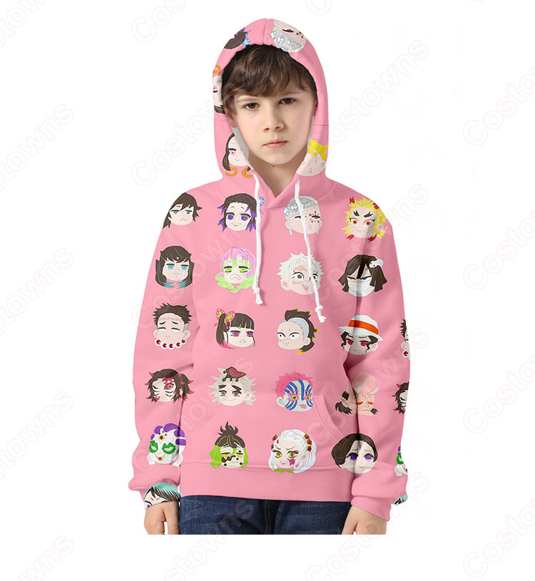 『鬼滅の刃』グッズ パーカー フード付き カジュアル スウェット アニメ 3Dプリント 長袖 大人気 可愛い 冬服 おしゃれ イベント 衣装 男女兼用 可オーダーメイド-5