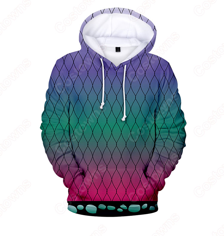 『鬼滅の刃』グッズ パーカー フード付き カジュアル スウェット アニメ 3Dプリント 長袖 プルオーバー 大人気 個性 冬服 暖かい かわいいトップス おしゃれ イベント 衣装 男女兼用-10