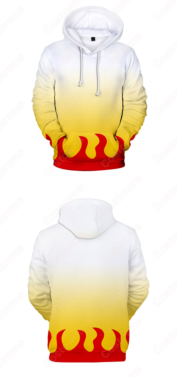 『鬼滅の刃』グッズ パーカー フード付き カジュアル スウェット アニメ 3Dプリント 長袖 プルオーバー 大人気 個性 冬服 暖かい かわいいトップス おしゃれ イベント 衣装 男女兼用-17