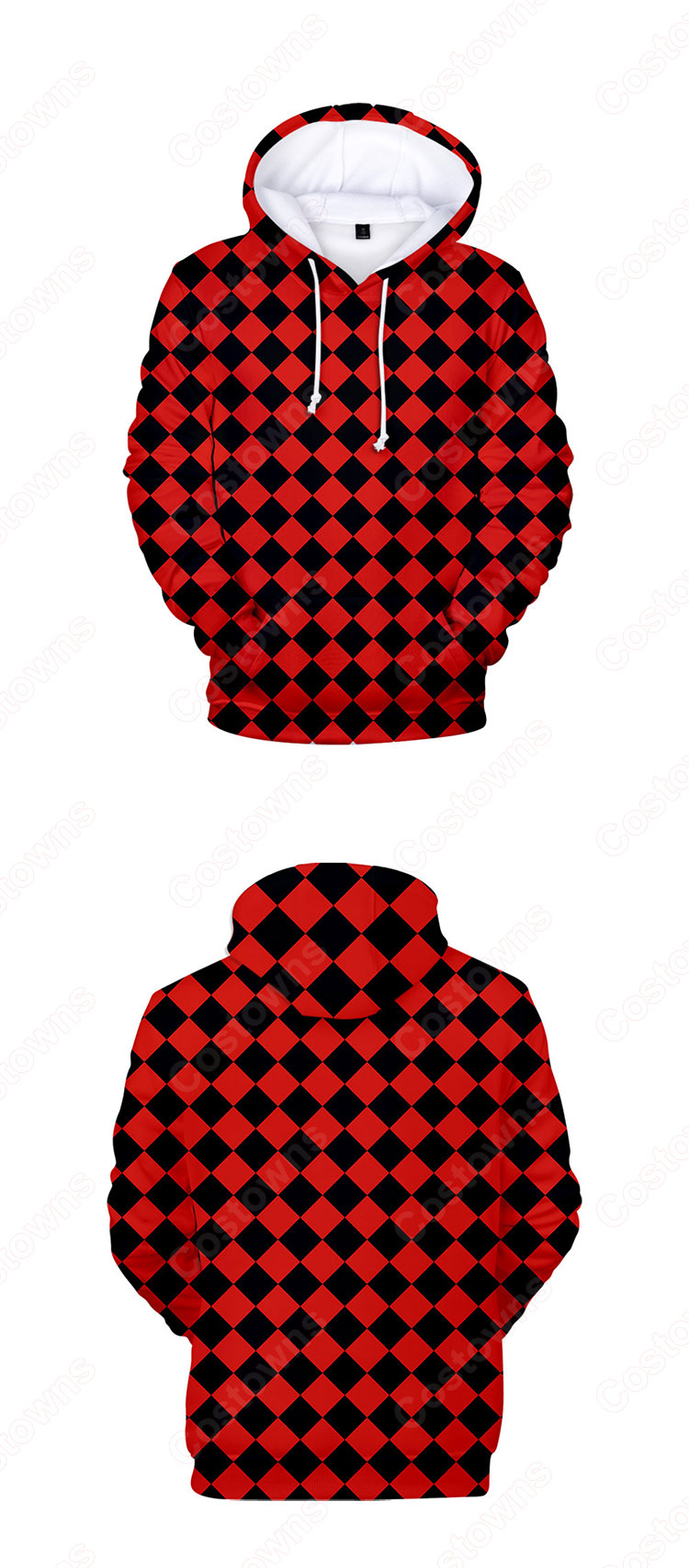 『鬼滅の刃』グッズ パーカー フード付き カジュアル スウェット アニメ 3Dプリント 長袖 プルオーバー 大人気 個性 冬服 おしゃれ イベント 衣装 男女兼用-1