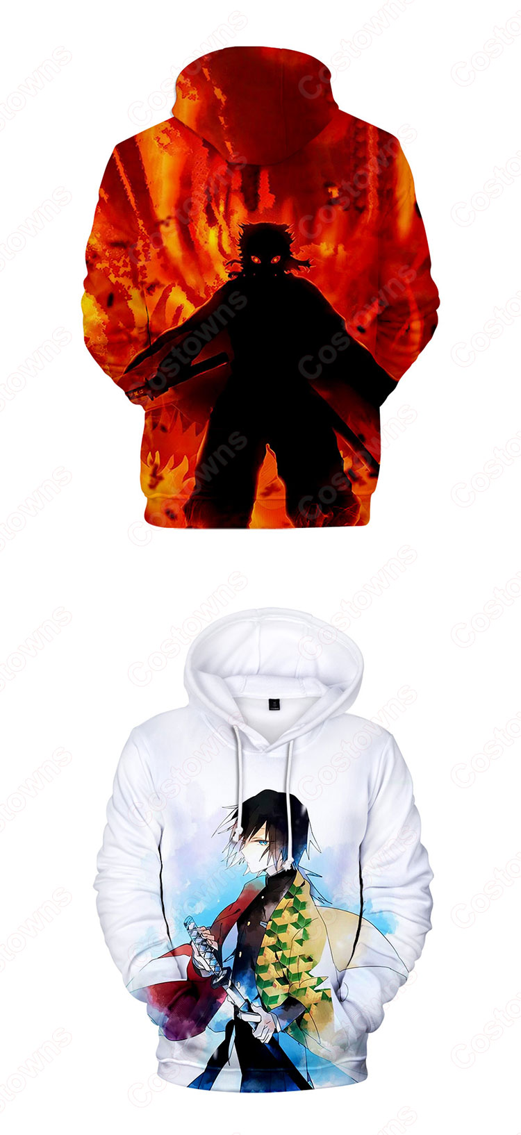 鬼滅の刃 グッズ パーカー フード付き カジュアル スウェット大人気 可愛い プルオーバー アニメ 3Dプリント 長袖 シンプル 暖かい 冬服 おしゃれ イベント衣装 男女兼用-21