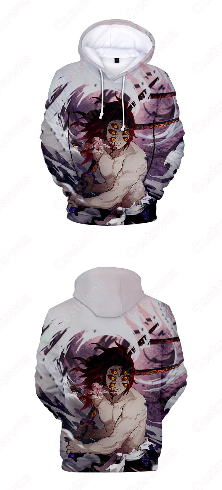 鬼滅の刃 グッズ パーカー フード付き カジュアル スウェット大人気 可愛い プルオーバー アニメ 3Dプリント 長袖 シンプル 暖かい 冬服 おしゃれ イベント衣装 男女兼用-8