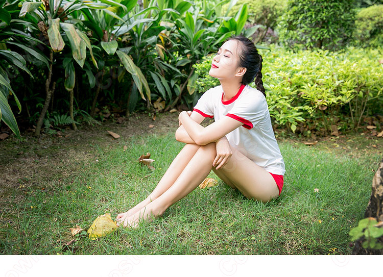 髏々宮カルタ 体操服 コスプレ衣装 妖狐×僕SS Tシャツ ショーツ 上下セット 体育着 uネック 半袖 セクシーブルマ 高校 女子生徒 萌え 仮装 コスチューム ジュニアスポーツウェア-6