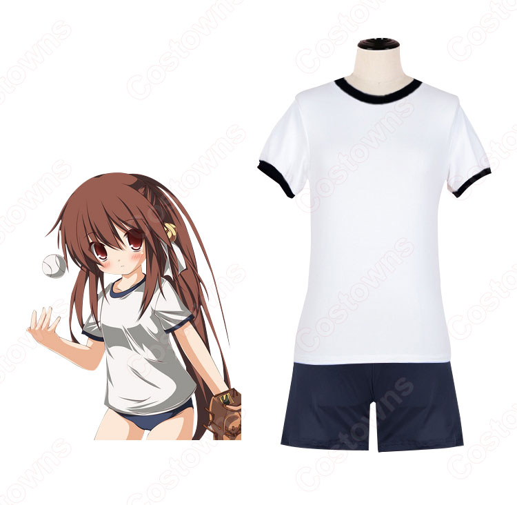 髏々宮カルタ 体操服 妖狐×僕SS 体育着 白 半袖 黒 短パン 上下