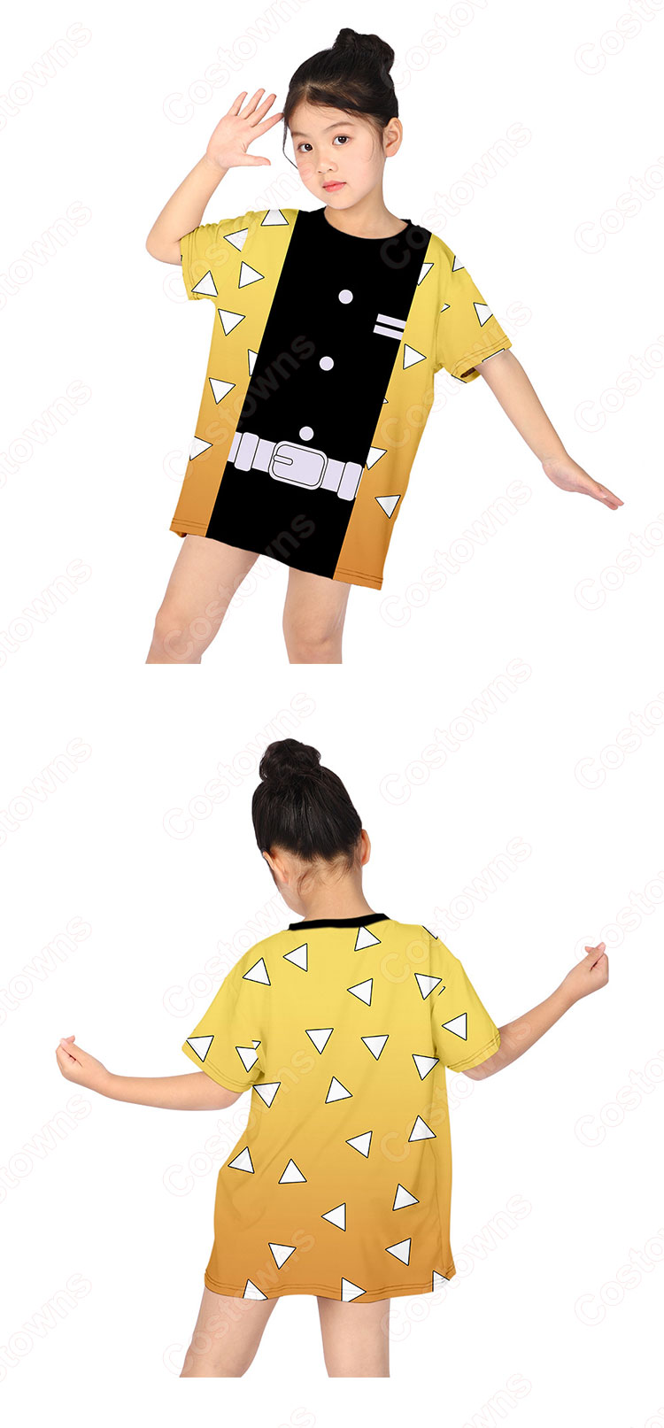 鬼滅の刃 子供服 夏用 半袖 Tシャツ キッズ かわいい 柔らかい 男の子 女の子 男女兼用 記念シャツ Tシャツ 誕生日 プレゼント 100-160cm-2