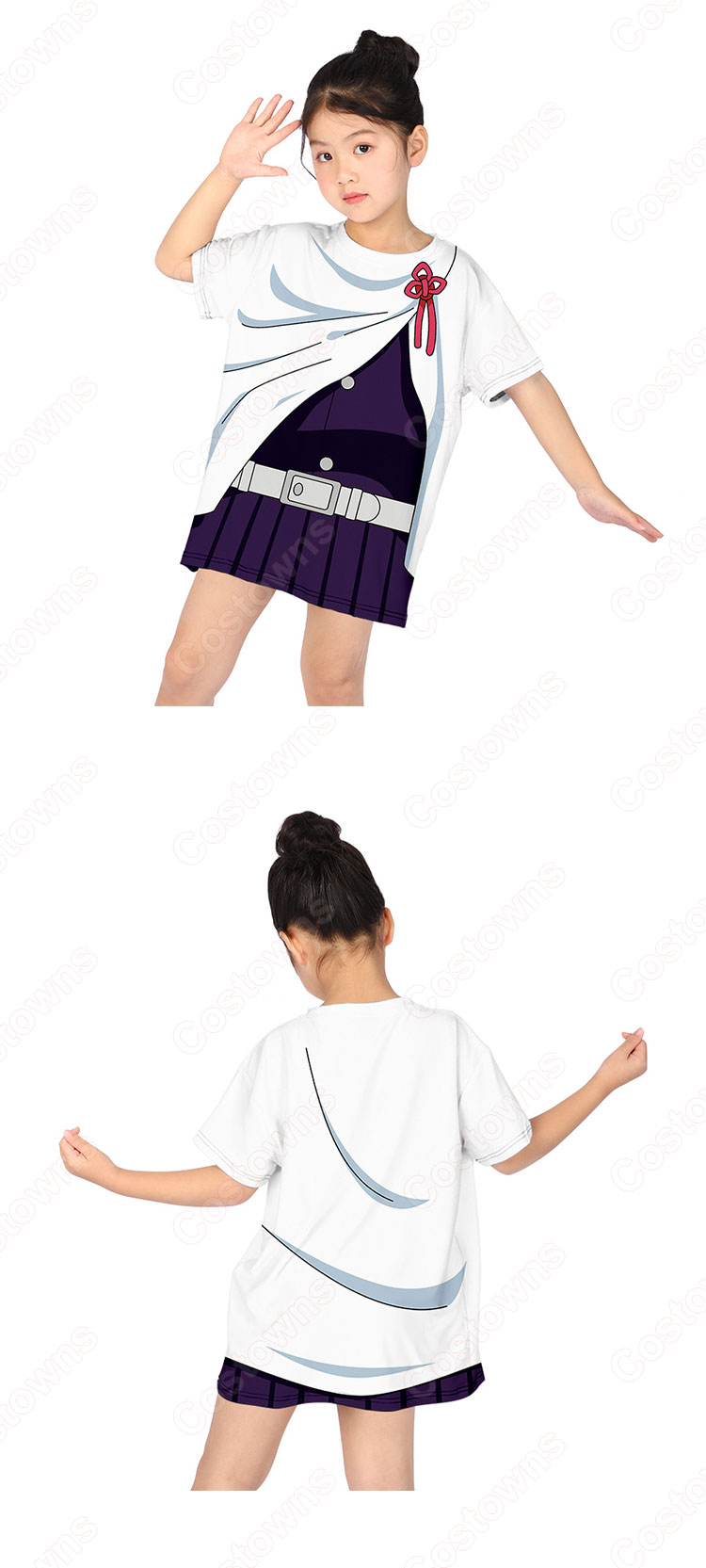鬼滅の刃 子供服 夏用 半袖 Tシャツ キッズ かわいい 柔らかい 男の子 女の子 男女兼用 記念シャツ Tシャツ 誕生日 プレゼント 100-160cm-12