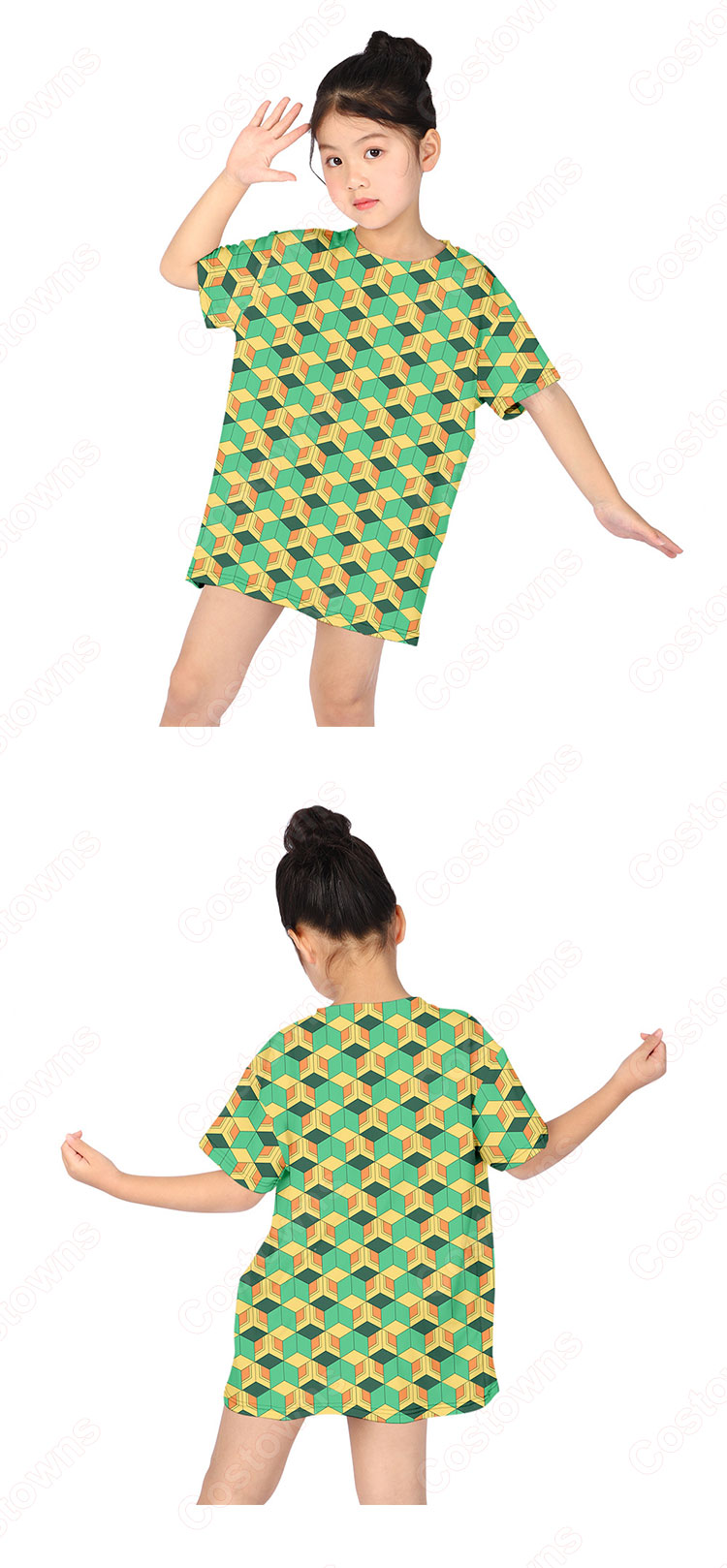 鬼滅の刃 子供服 夏用 半袖 Tシャツ キッズ かわいい 柔らかい 男の子 女の子 男女兼用 記念シャツ Tシャツ 誕生日 プレゼント 100-160cm-17