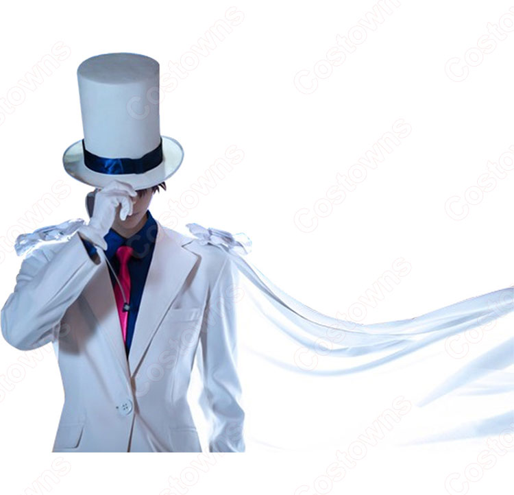 名探偵 怪盗キッド コスプレ衣装 まじっく快斗 黒羽快斗 白 ハロウィン 変装 コスチューム Costowns 名探偵 怪盗キッド コスプレ衣装 まじっく快斗 黒羽快斗 白 ハロウィン 変装 コスチューム Costowns