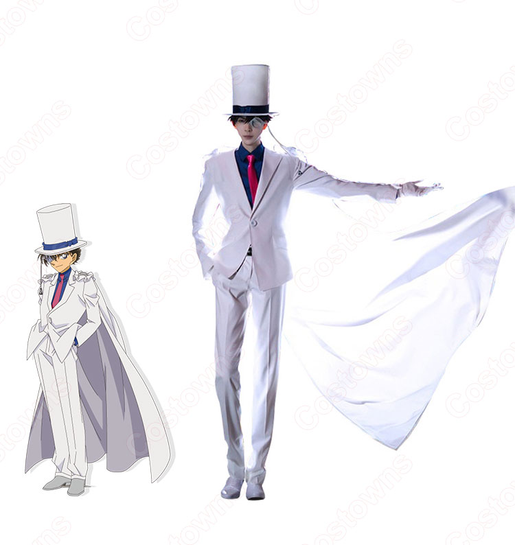 名探偵 怪盗キッド コスプレ衣装 まじっく快斗 黒羽快斗 白 ハロウィン 変装 コスチューム Costowns 名探偵 怪盗キッド コスプレ衣装 まじっく快斗 黒羽快斗 白 ハロウィン 変装 コスチューム Costowns