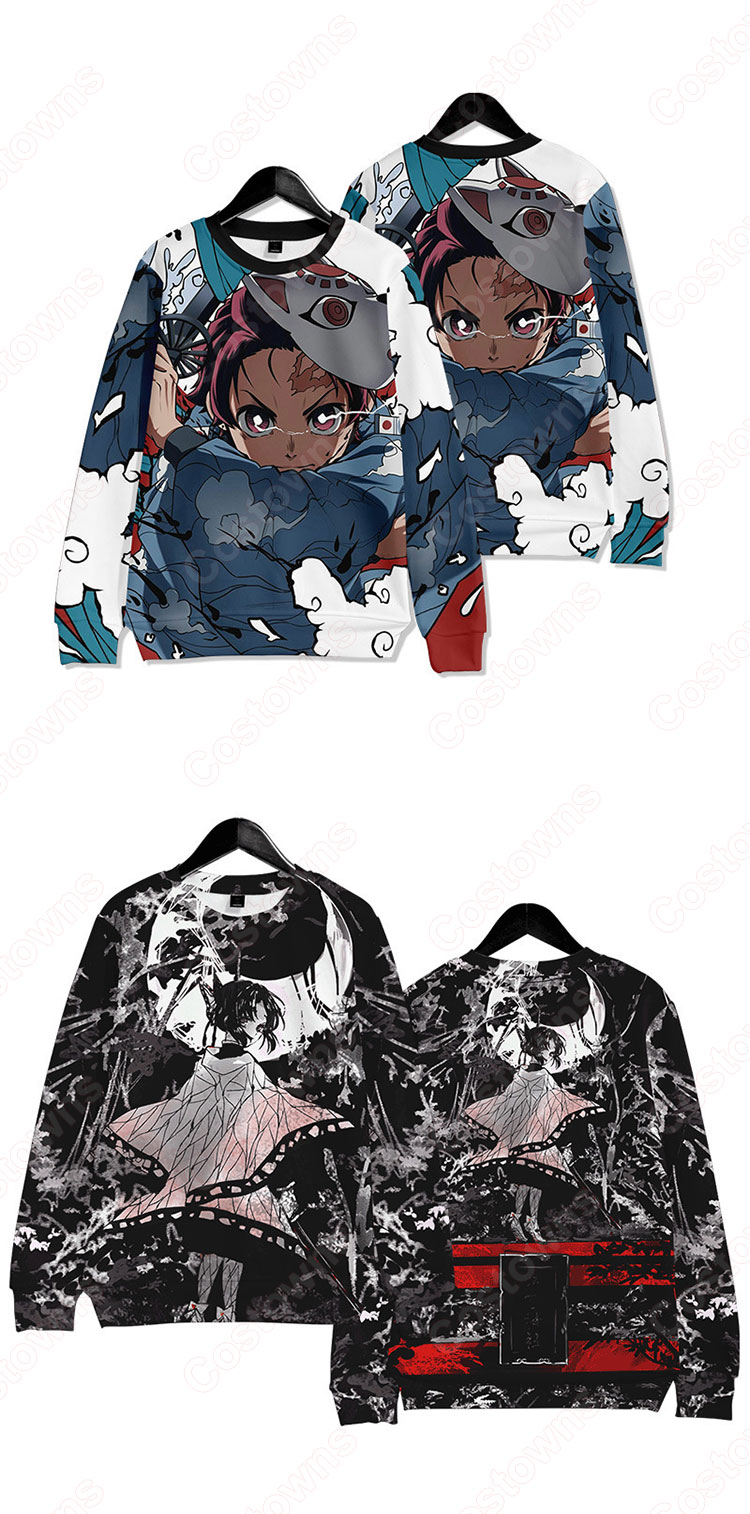 『鬼滅の刃』グッズ 長袖 Tシャツ アニメ 3Dプリント 記念シャツ カジュアルなシャツ おしゃれ ティーシャツ キッズ イベント 衣装 誕生日 プレゼント お勧め-1