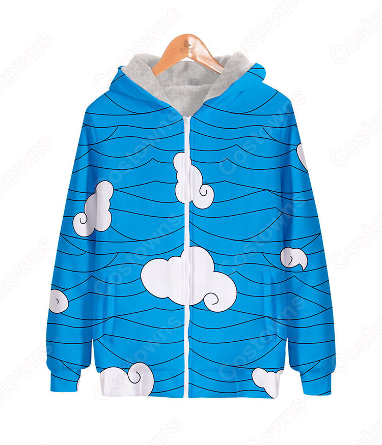 鬼滅の刃 ジップアップ パーカー フード付き スウェット カジュアル アニメ 3Dプリント 暖かい 長袖 記念シャツ 柔らかい パーカー ポケット付き 普段着 ユニセックス-11