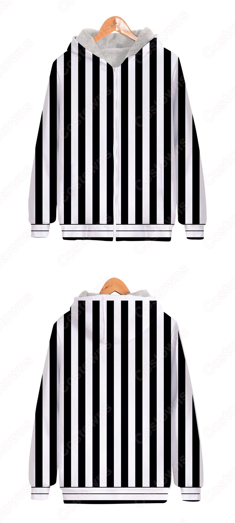 鬼滅の刃 ジップアップ パーカー フード付き スウェット カジュアル アニメ 3Dプリント 暖かい 長袖 記念シャツ 柔らかい パーカー ポケット付き 普段着 ユニセックス-3