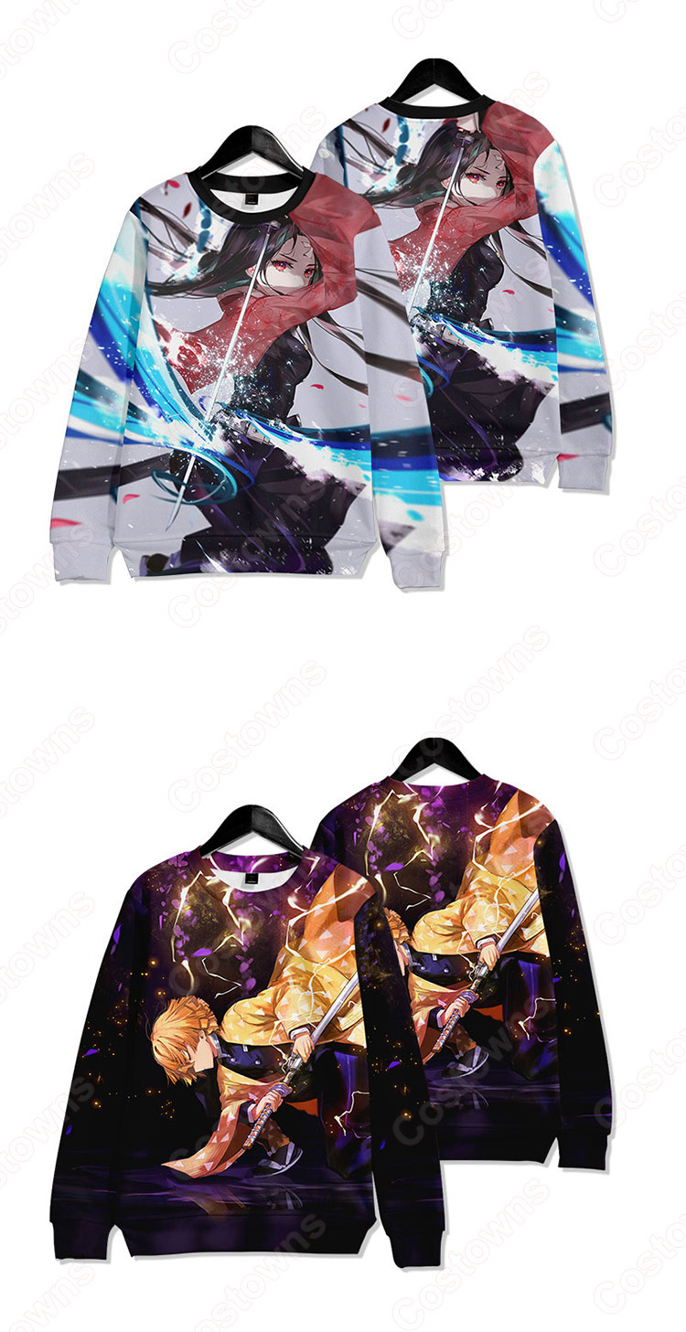 『鬼滅の刃』グッズ 長袖 Tシャツ アニメ 3Dプリント 記念シャツ カジュアルなシャツ おしゃれ ティーシャツ キッズ イベント 衣装 誕生日 プレゼント お勧め-2