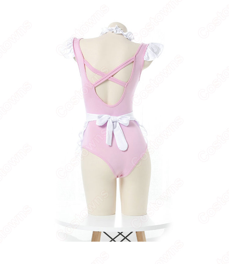 メイド服 コスプレ 胸キュン セクシー メイド風 ランジェリー ピンク 情趣下着 ボディコン バレンタインギフト キャバレー 可愛い 萌え 仮装 コスチューム-2