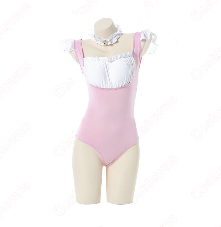 メイド服 コスプレ 胸キュン セクシー メイド風 ランジェリー ピンク 情趣下着 ボディコン バレンタインギフト キャバレー 可愛い 萌え 仮装 コスチューム-3