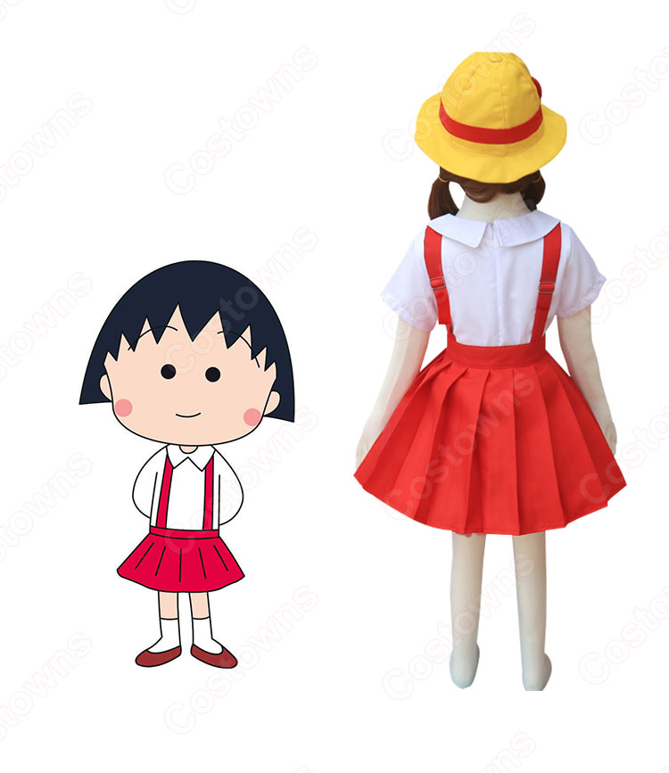 まる子 コスプレ衣装『ちびまる子ちゃん』さくらももこ 女の子 アニメ コスチューム 母と娘 親子服 クリスマス ハロウィン 文化祭 学園祭 仮装 コスチューム-4