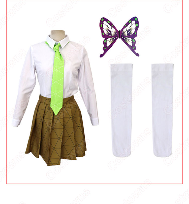 我妻善逸 胡蝶しのぶ コスプレ衣装 【鬼滅の刃 番外編】cosplay あがつまぜんいつ こちょうしのぶ 制服-6