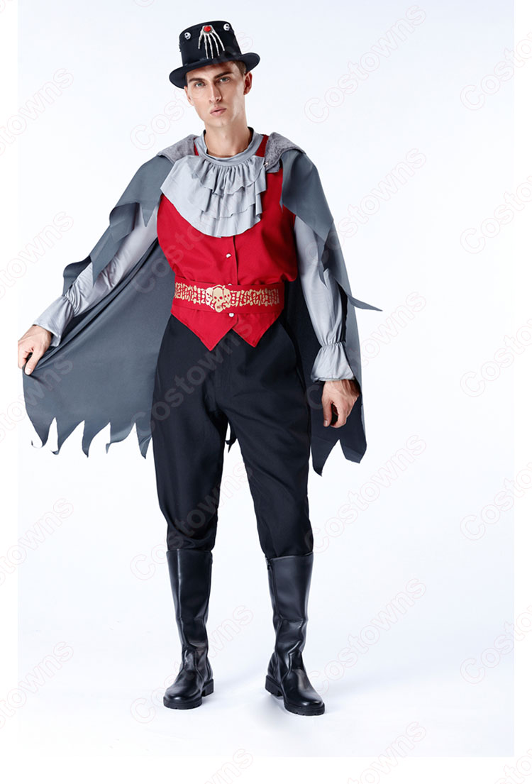 ハロウィン 吸血鬼 コスチューム マント 貴族 伯爵 仮装 男性用 大人用 コスプレ 衣装-2