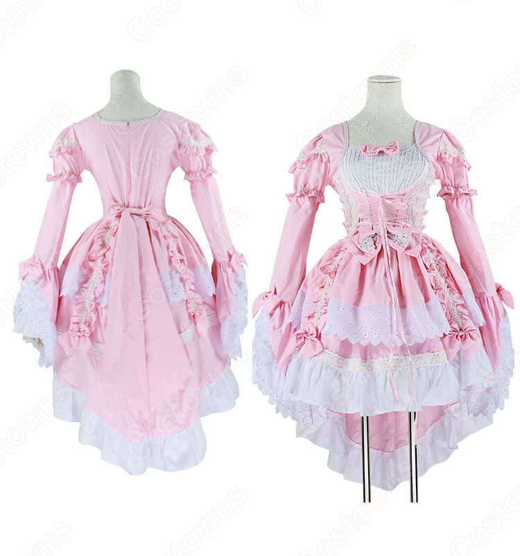 フレンチ 白黒 メイド服 コスチューム 袖が着脱可能 燕尾 ワンピース レディース コスプレ 衣装-8