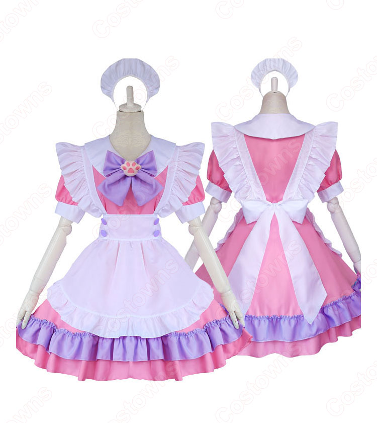 可愛い メイド服 ワンピース アニメ コスプレ 衣装 レディース コスチューム Costowns