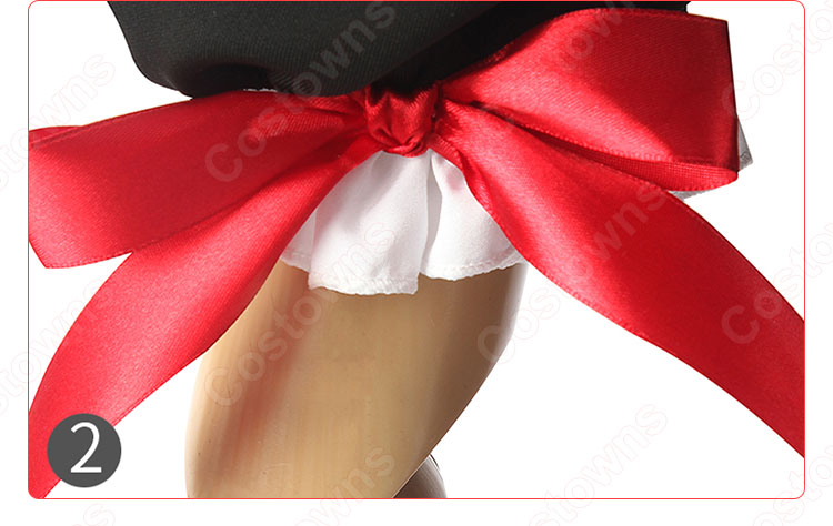 新世紀エヴァンゲリオン EVA 惣流・アスカ・ラングレー コスプレ 衣装 ロリータ (ロリィタ)風4段フリルワンピース-5