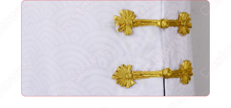 白黒無常 謝必安(白無常) 残花の涙 コスプレ衣装 『IdentityⅤ（第五人格/アイデンティティ5）』の登場人物の仮装 コスチューム 鬼使い しろくろむじょう-9