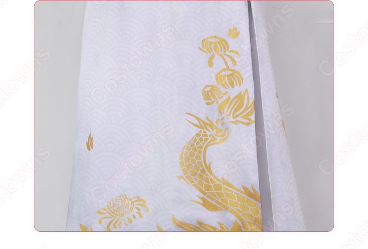 白黒無常 謝必安(白無常) 残花の涙 コスプレ衣装 『IdentityⅤ（第五人格/アイデンティティ5）』の登場人物の仮装 コスチューム 鬼使い しろくろむじょう-8