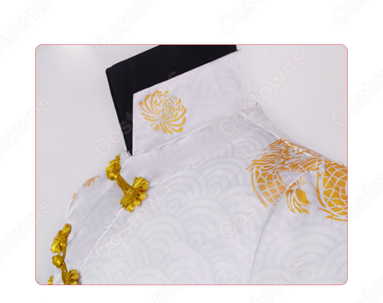 白黒無常 謝必安(白無常) 残花の涙 コスプレ衣装 『IdentityⅤ（第五人格/アイデンティティ5）』の登場人物の仮装 コスチューム 鬼使い しろくろむじょう-6