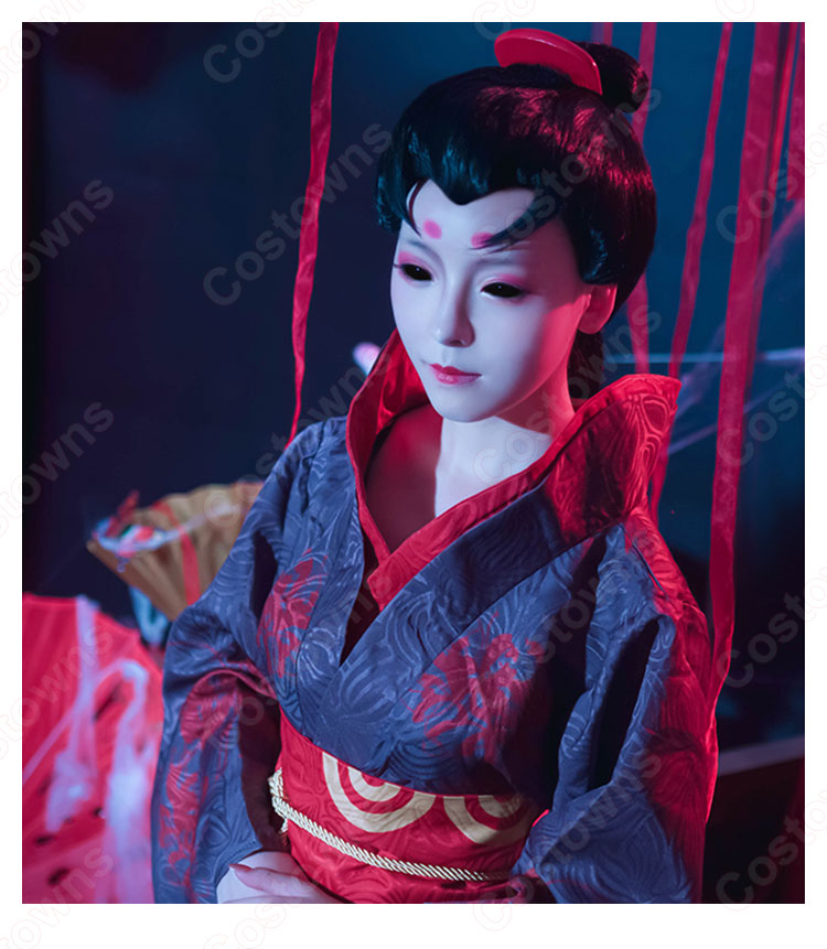 IdentityⅤ 第五人格 芸者 美智子 紅蝶 コスプレウィッグ アイデンティティファイブ 女性ハンター コスプレ wig-1