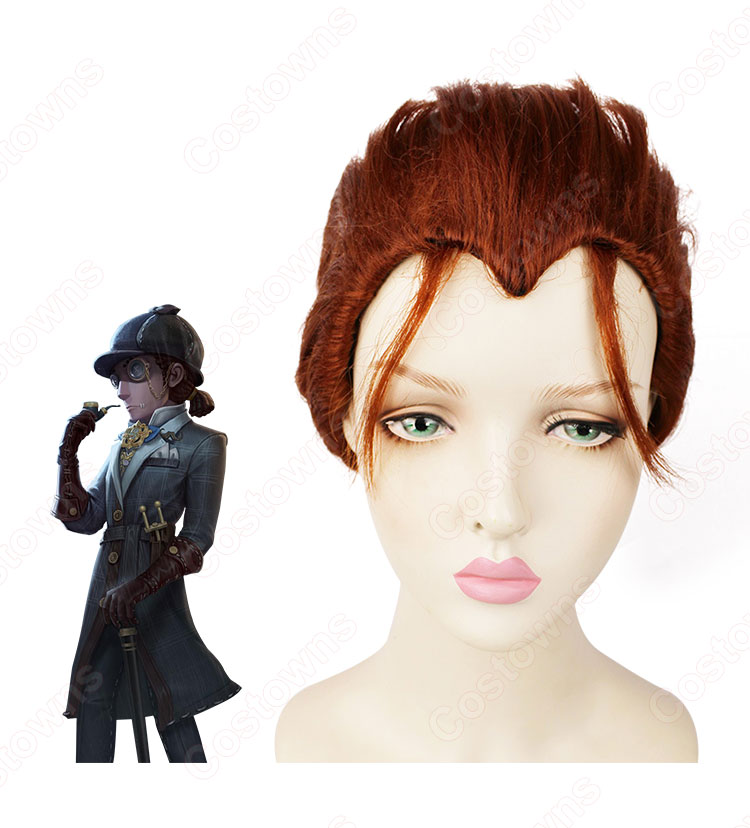 アイデンティティV 傭兵 ナワーブ・サベダー ウィッグ コスプレ用【IdentityV 第五人格】推理の紳士 探偵 スキン cosplay wig-2