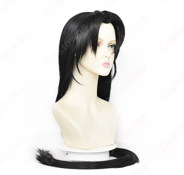 ハンター 白無常 謝必安 残花の涙 ウィッグ コスプレ用 アイデンティティ5（第五人格 Identity V） 「演繹の星」 コスプレ道具 クリスマス プレゼント-4