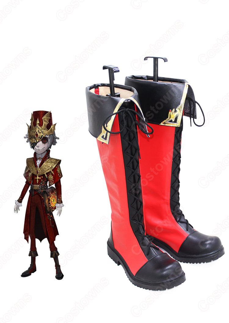 送料無料!! 【IdentityV】第五人格 ポストマン ビクター・グランツ 初めての抱擁 コスプレ靴 アイデンティティV コスプレブーツ コスプレ 道具-4