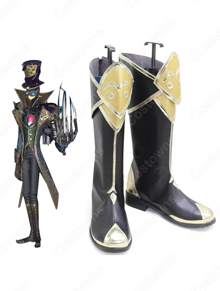 送料無料!! IdentityV 第五人格 リッパー(ジャック) 邪眼の宿主 コスプレ靴/ブーツ アイデンティティV COSPLAY 靴 道具 ハロウィーンやアニメの展示会に適-4