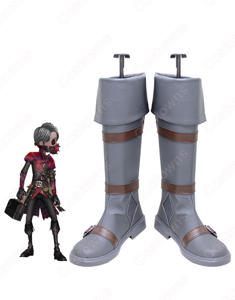 IdentityV 第五人格 納棺師(イソップ・カール) エクソシスト コスプレ靴 ブーツ 戦闘靴 イデンティティV COSPLAY 靴 道具 ハロウィーンやアニメの展示会に適-1
