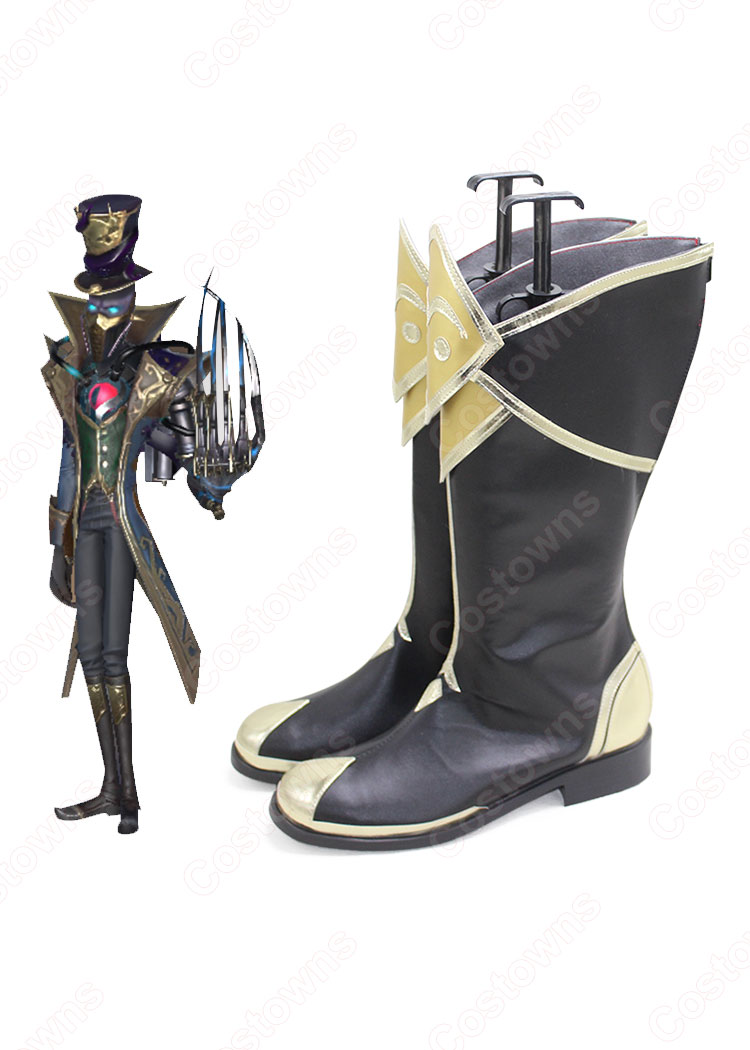 送料無料!! IdentityV 第五人格 リッパー(ジャック) 邪眼の宿主 コスプレ靴/ブーツ アイデンティティV COSPLAY 靴 道具 ハロウィーンやアニメの展示会に適-2