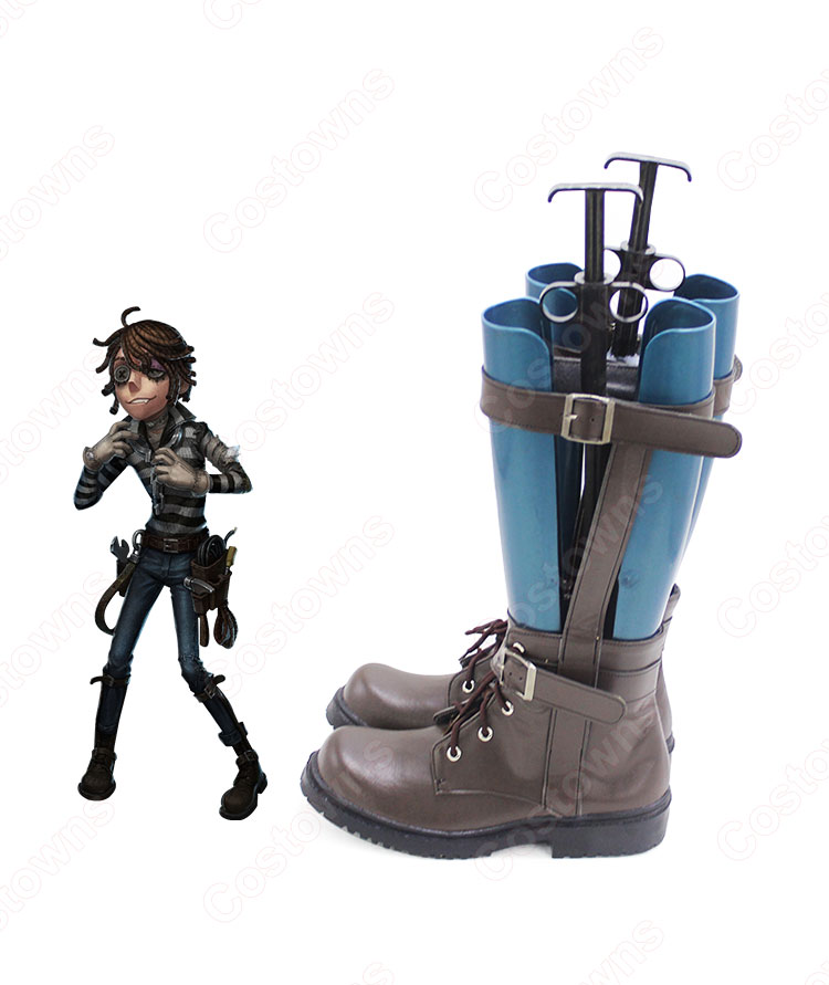 アイデンティティV 囚人 ルカ・バルサー コスプレ靴 ブーツ 戦闘靴 【IdentityV 第五人格】 cosplay 初期衣装 スキン 靴 道具 ハロウィーンやアニメの展示会に適-3