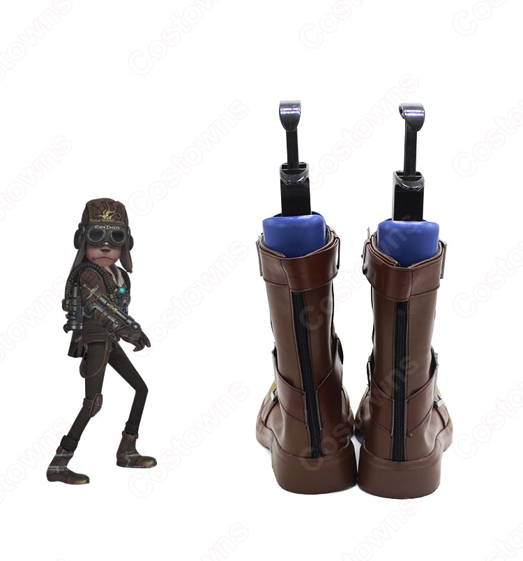 傭兵(ナワーブ・サベダー) 蒸気少年 コスプレ靴 ブーツ アイデンティティV【IdentityV 第五人格】サバイバー スキン 靴 道具 ハロウィーンやアニメの展示会に適-5