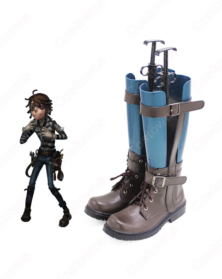 アイデンティティV 囚人 ルカ・バルサー コスプレ靴 ブーツ 戦闘靴 【IdentityV 第五人格】 cosplay 初期衣装 スキン 靴 道具 ハロウィーンやアニメの展示会に適-2