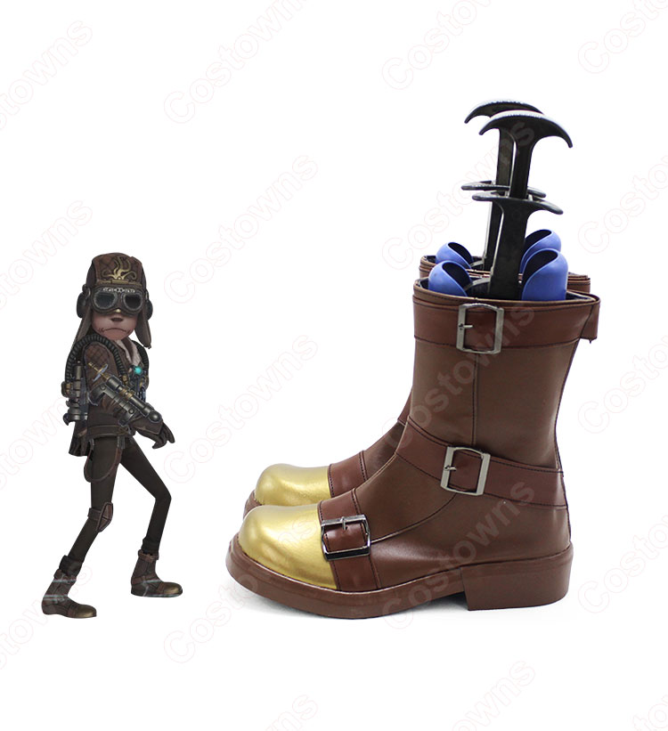 傭兵(ナワーブ・サベダー) 蒸気少年 コスプレ靴 ブーツ アイデンティティV【IdentityV 第五人格】サバイバー スキン 靴 道具 ハロウィーンやアニメの展示会に適-3