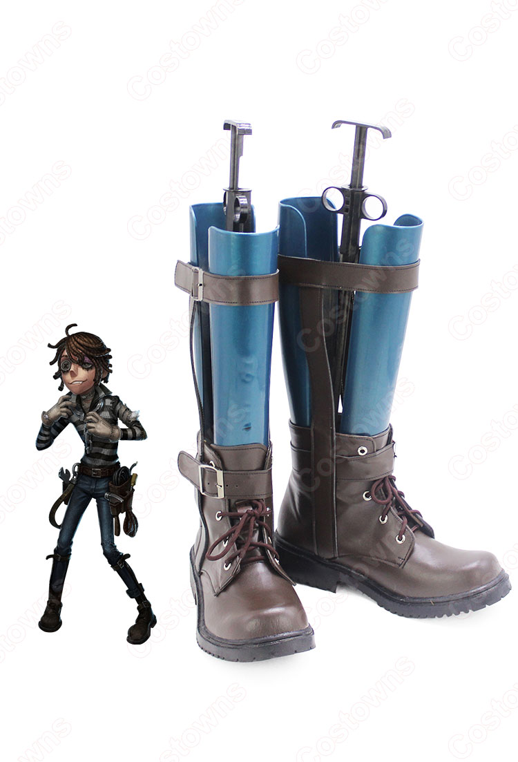 アイデンティティV 囚人 ルカ・バルサー コスプレ靴 ブーツ 戦闘靴 【IdentityV 第五人格】 cosplay 初期衣装 スキン 靴 道具 ハロウィーンやアニメの展示会に適-4