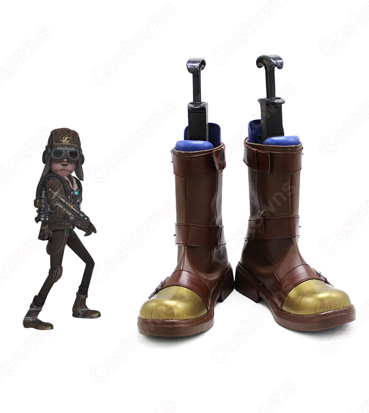 傭兵(ナワーブ・サベダー) 蒸気少年 コスプレ靴 ブーツ アイデンティティV【IdentityV 第五人格】サバイバー スキン 靴 道具 ハロウィーンやアニメの展示会に適-2