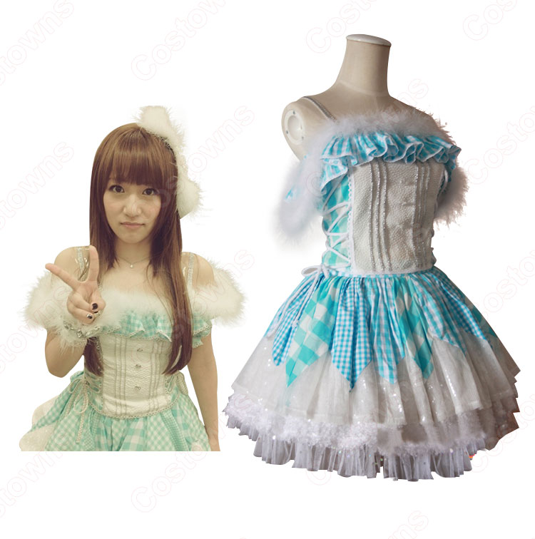 AKB48 大島優子 渡辺麻友 柏木由紀 高橋みなみ 篠田麻里子 ファースト・ラビット (First Rabbit) ギンガムチェック コスプレ衣装 アイドル衣装 ステージ服 舞台 ハロウィン クリスマス-4