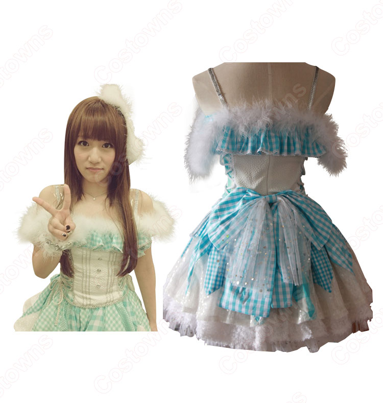 AKB48 大島優子 渡辺麻友 柏木由紀 高橋みなみ 篠田麻里子 ファースト・ラビット (First Rabbit) ギンガムチェック コスプレ衣装 アイドル衣装 ステージ服 舞台 ハロウィン クリスマス-5