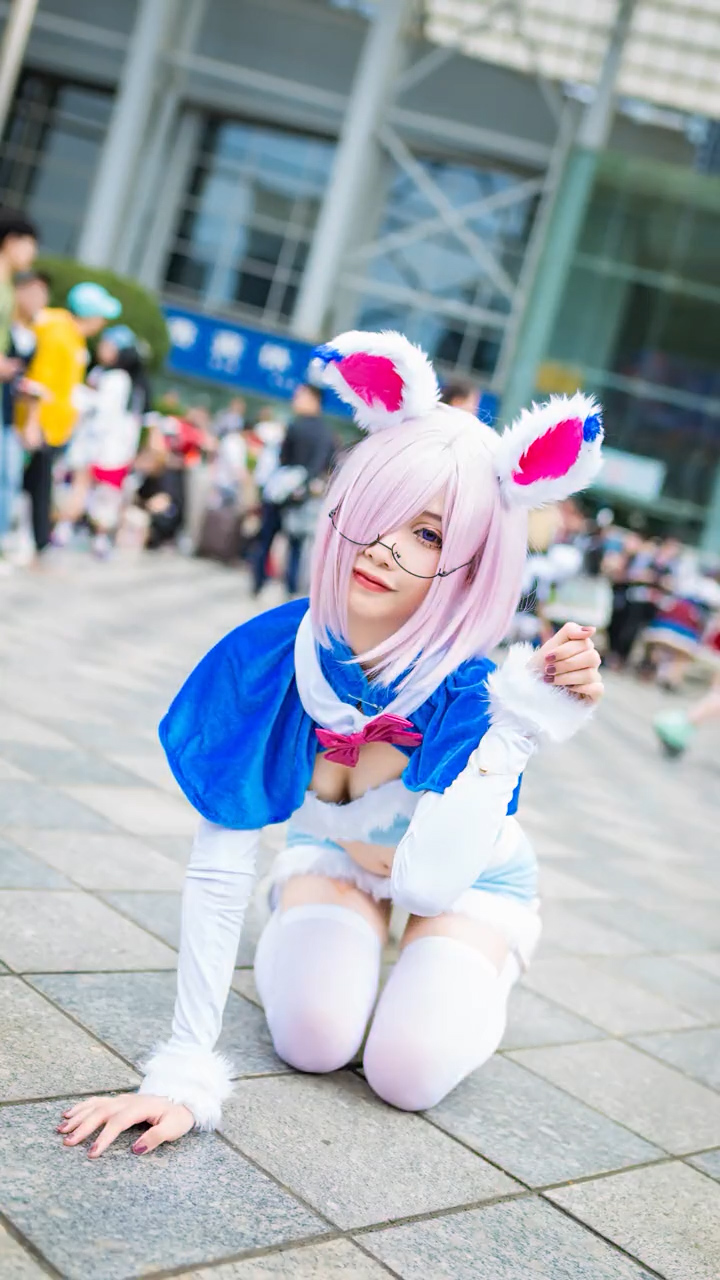 【コスプレ】バニーガール x 眼鏡っ娘 マシュ・キリエライト(Fate/GrandOrder)-4