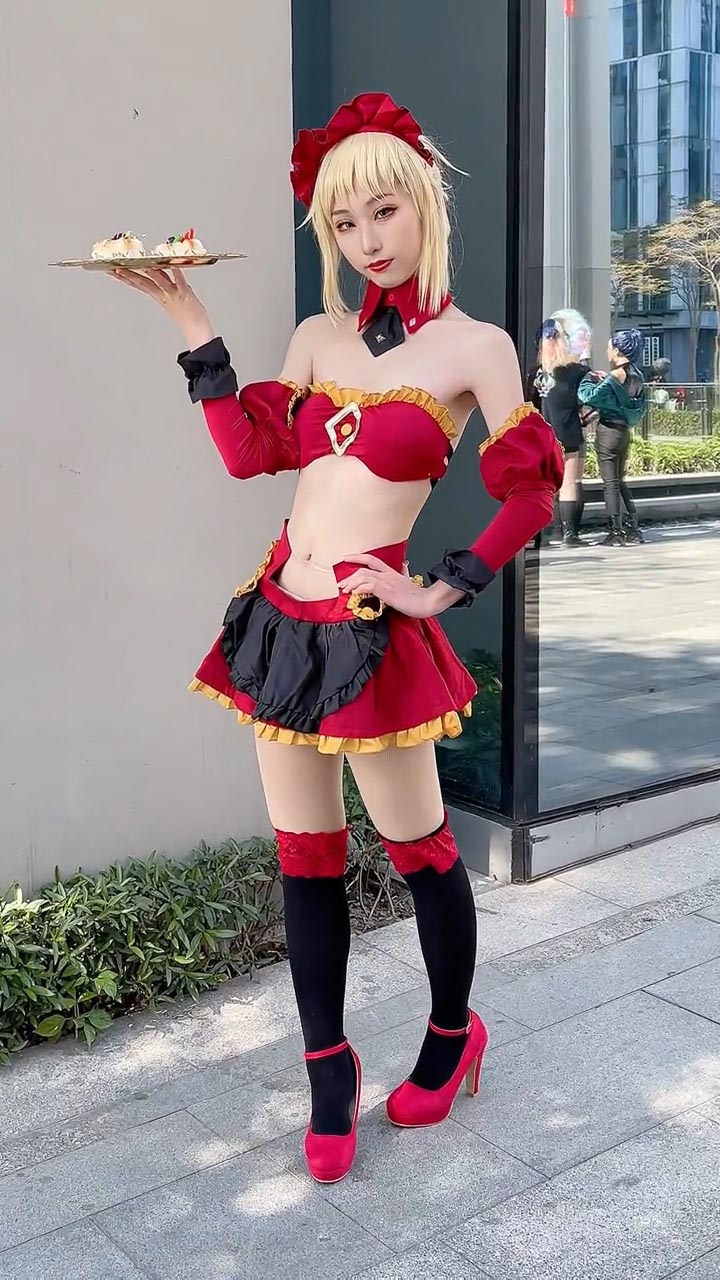 【コスプレ】モードレッド x メイド  (Fate)-9