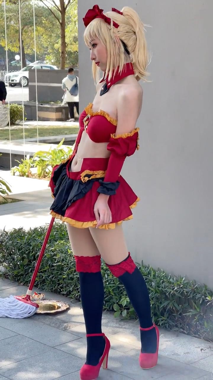 【コスプレ】モードレッド x メイド  (Fate)-1