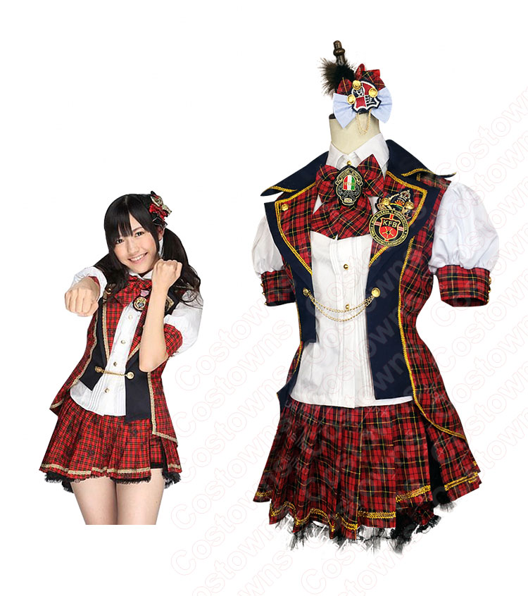 AKB48 言い訳Maybe 大島優子 渡辺麻友 コスプレ衣装 AKB48 13th シングル いいわけメイビー アイドルMV ダンス服 PV コス服-3