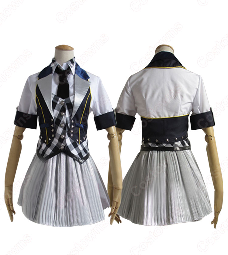 AKB48 RIVER 河西智美 MVダンス服 かさい ともみ風 コスプレ衣装 アイドル ダンス服 MV衣装 AKB48 制服 リバー PV コス服-1